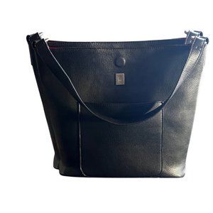 Brooklyn Industries Black Vegan Leather Tote